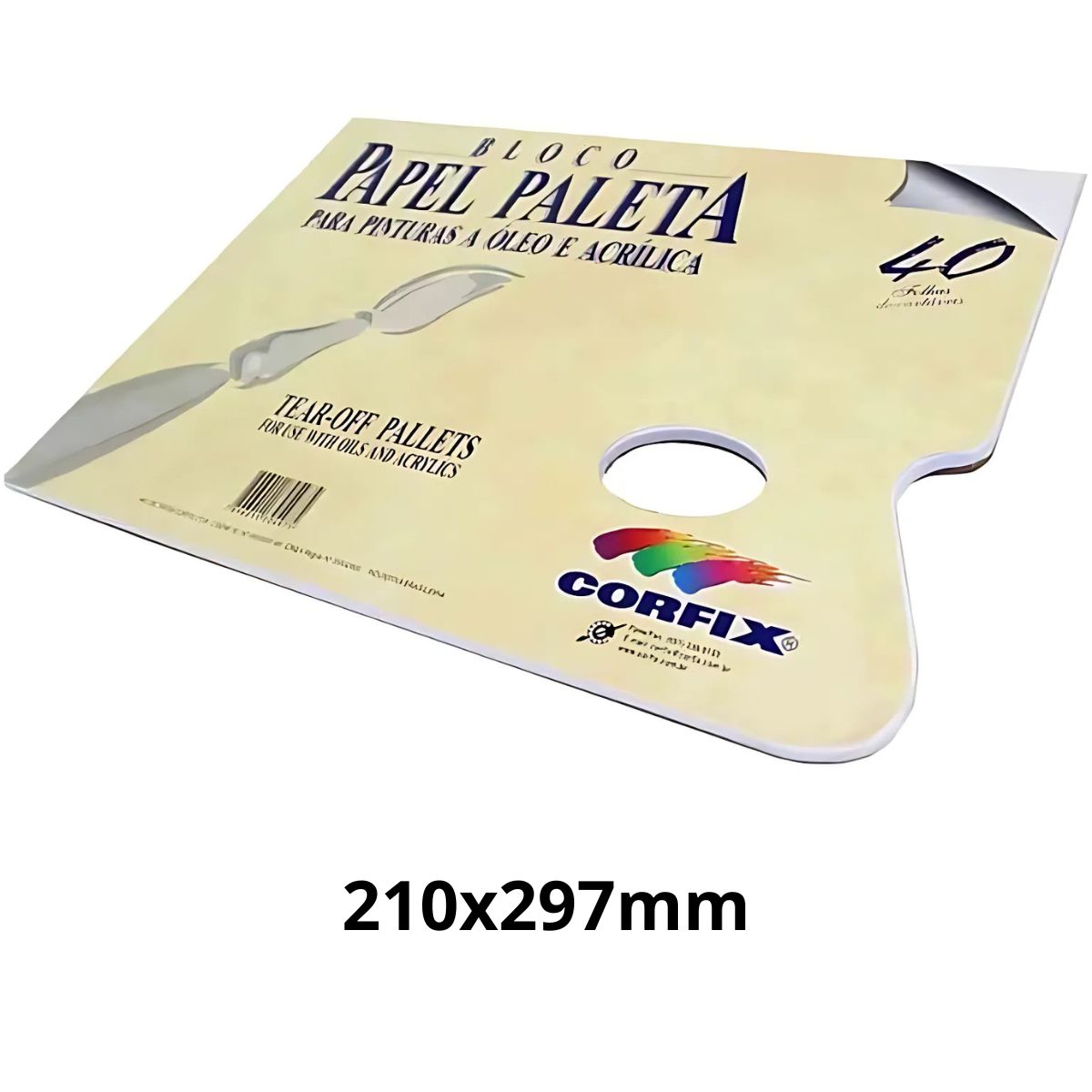 Bloco Papel Paleta para Pintura Corfix 210x297mm