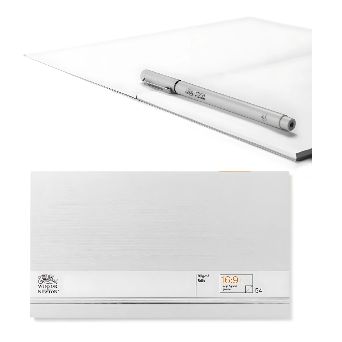 Bloco de Desenho Sketchpad Winsor & Newton 80g/m² 275x155mm 54 Folhas