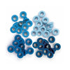 Kit de Ilhoses Standard Eyelets Tons de Azul 60 Peças - We R Memory Keepers