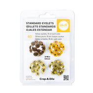 Kit de Ilhoses Standard Eyelets Tons de Amarelo 60 Peças - We R Memory Keepers