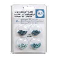 Kit de Ilhoses Standard Eyelets Tons Aqua 60 Peças - We R Memory Keepers