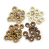 Kit de Ilhoses Standard Eyelets Tons de Marrom 60 Peças - We R Memory Keepers
