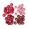 Kit de Ilhoses Standard Eyelets Tons de Vermelho 60 Peças - We R Memory Keepers