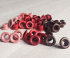 Kit de Ilhoses Standard Eyelets Tons de Vermelho 60 Peças - We R Memory Keepers