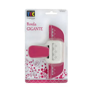 Furador de Papel Alavanca Scrapbook Borda Contínua Gigante Flores Finas 11x45mm - Toke e Crie