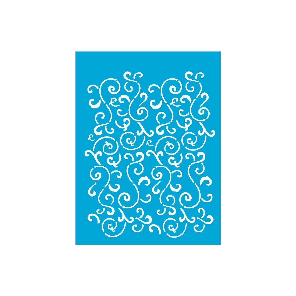 Stencil Opa 15x20cm - Estampa Arabesco Folha - 1063