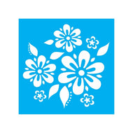Stencil Opa 14x14cm - Flores e Folhas - 1056