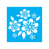 Stencil para Pintura Opa 14x14cm - 1056 Flores e Folhas