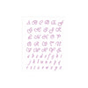 Stencil Opa 20x25cm - Alfabeto Manuscrito 1,90cm - 1087