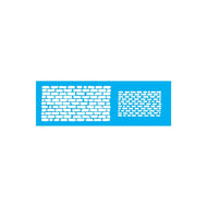 Stencil Opa 10x30cm - Tijolos Iii - 1084