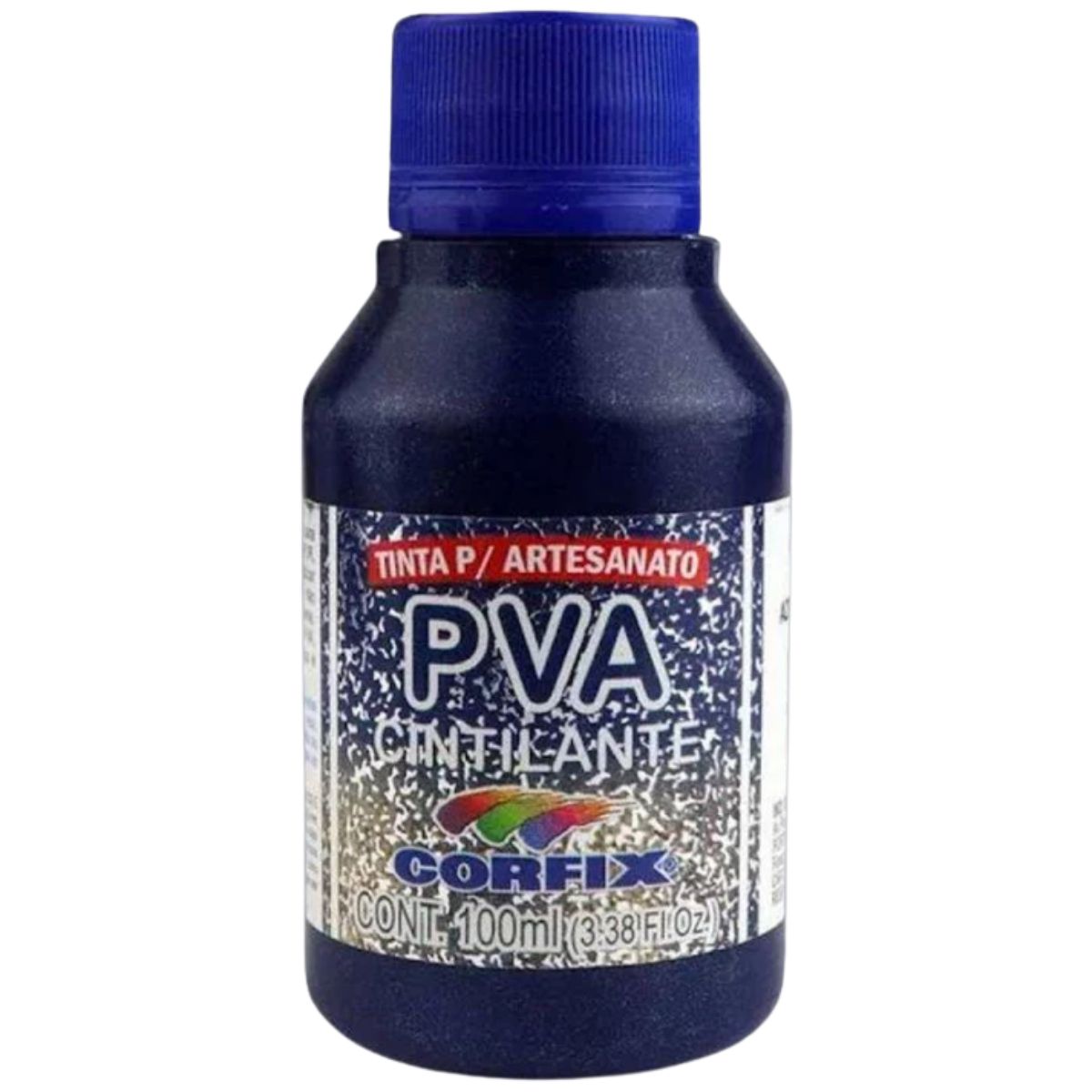 Tinta PVA Para Artesanato Corfix Cintilante 100ml - 16121