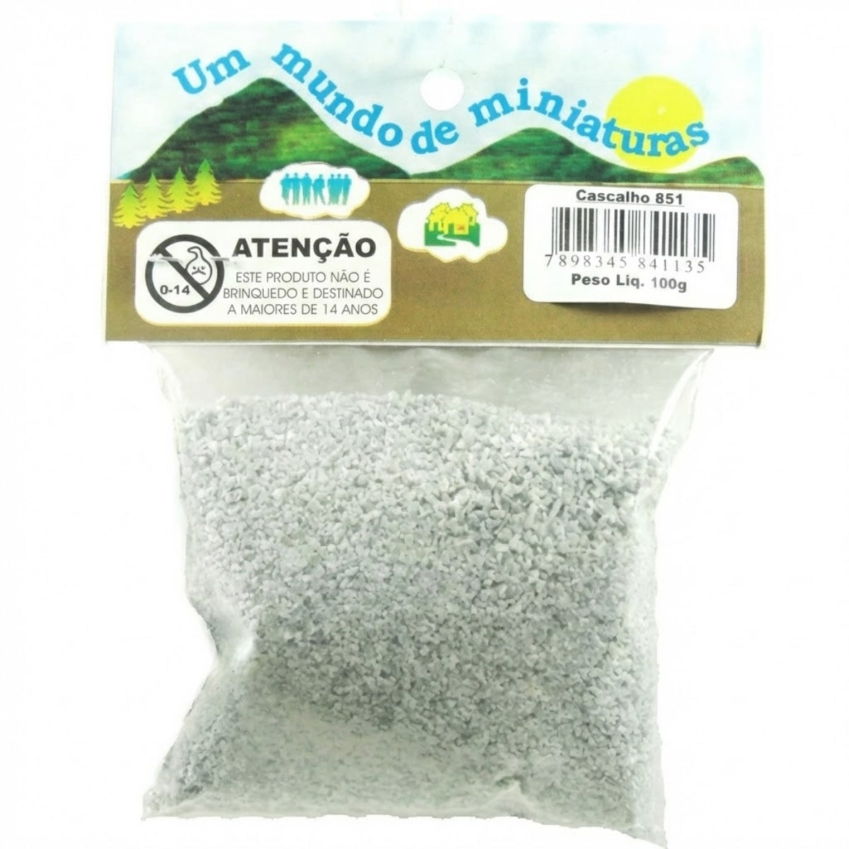 Miniatura para Maquete Cascalho 100gr 851 - Minitec