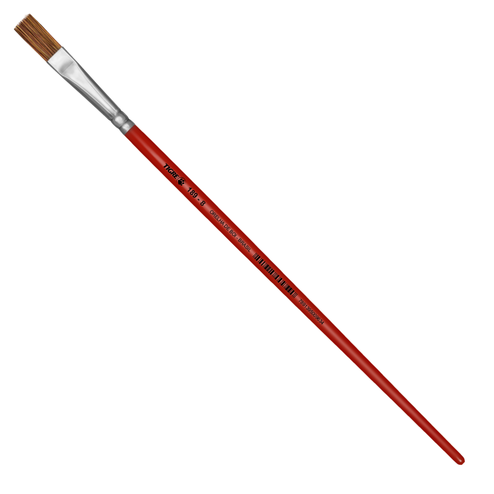 Pincel Redondo Tigre 189 Pelo de Boi