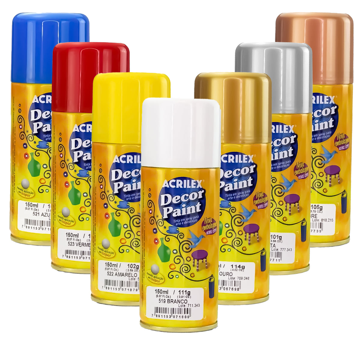 Tinta Spray Decor Paint Acrilex 150ml