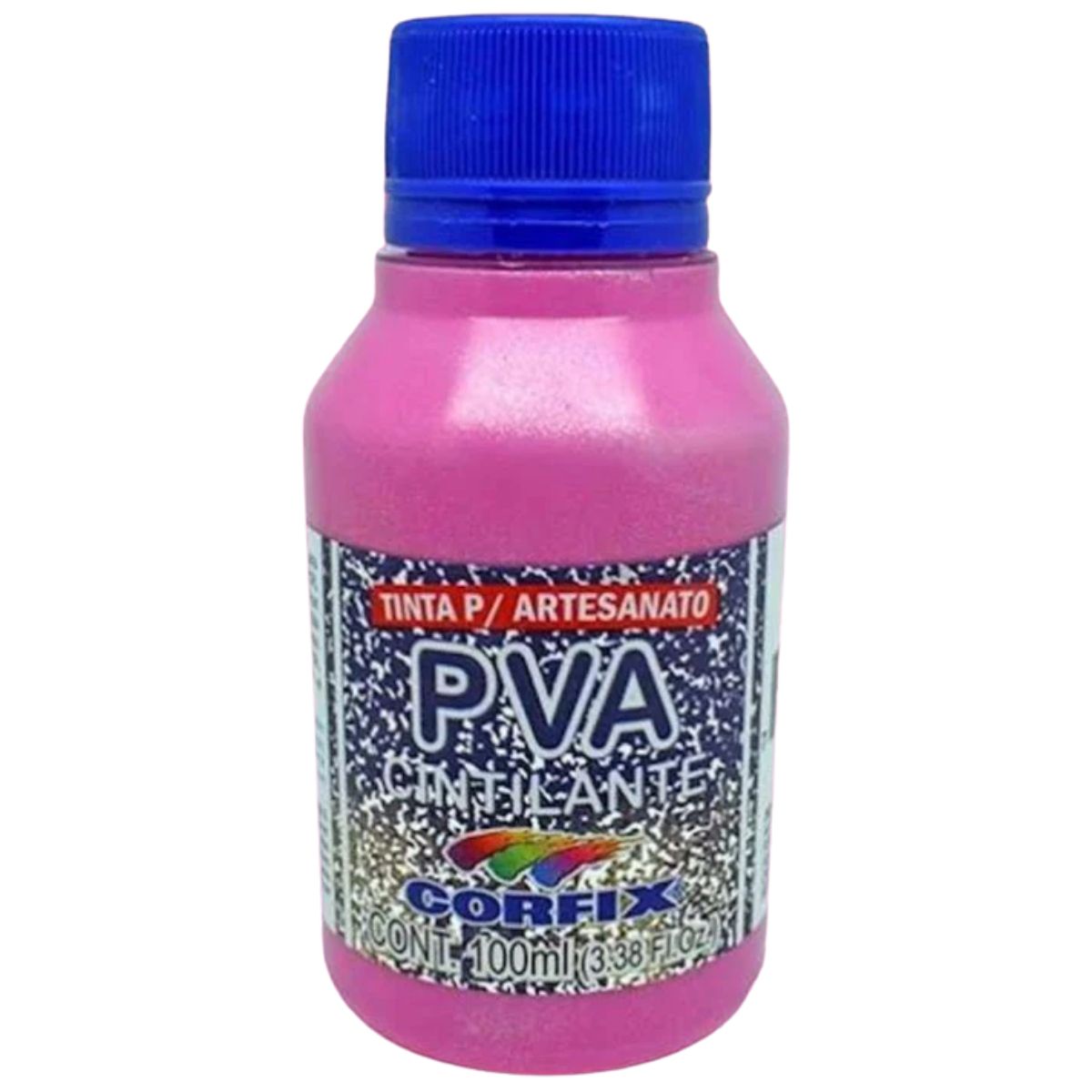 Tinta PVA Para Artesanato Corfix Cintilante 100ml - 16121