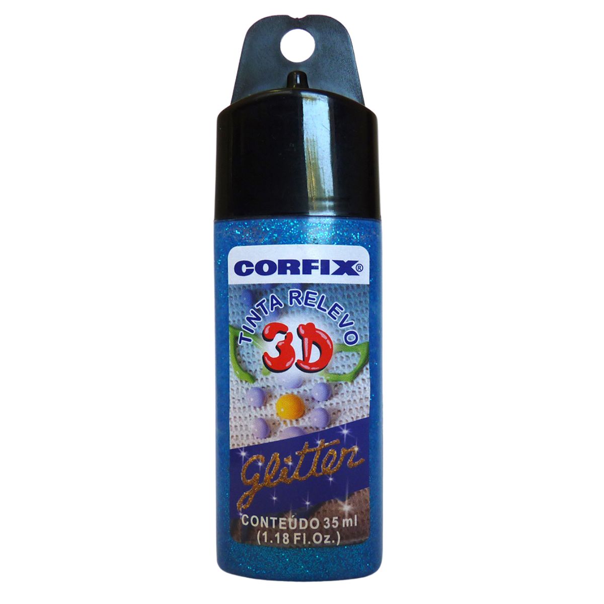 Tinta Relevo 3D Corfix Glitter 35ml - 14600