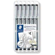 Estojo de Caneta Staedtler Pigment Liner com 06 Unidades