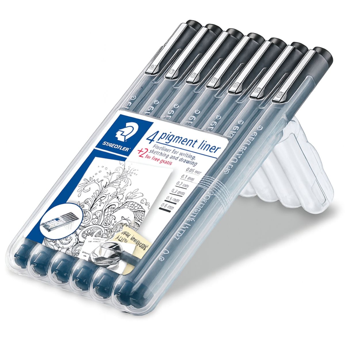 Estojo de Caneta Staedtler Pigment Liner com 06 Unidades