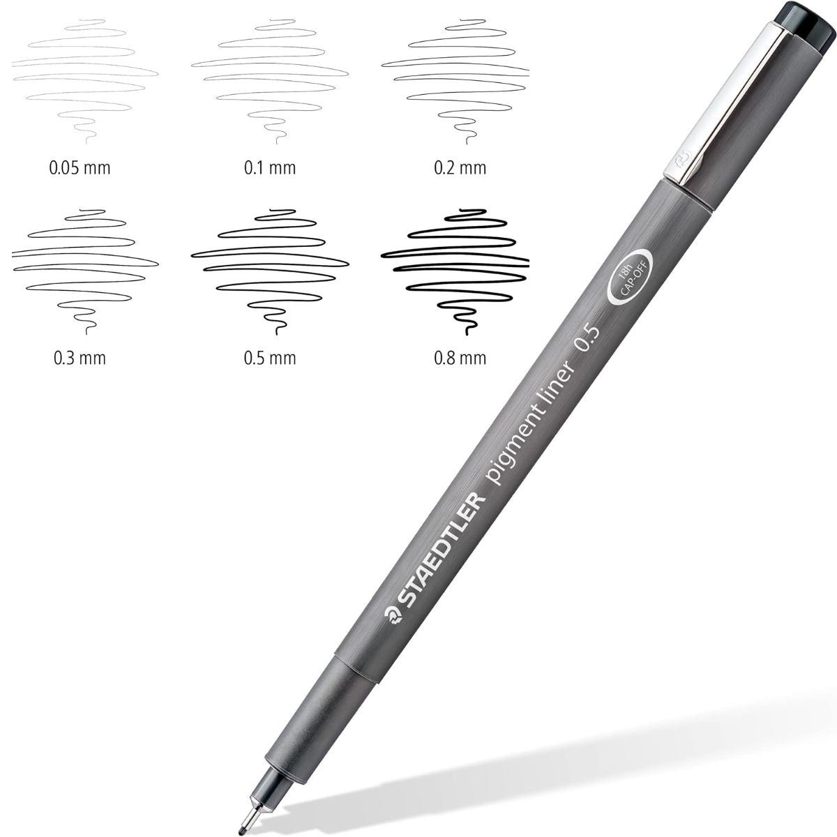 Estojo de Caneta Staedtler Pigment Liner com 06 Unidades