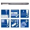 Estojo de Caneta Staedtler Pigment Liner com 06 Unidades