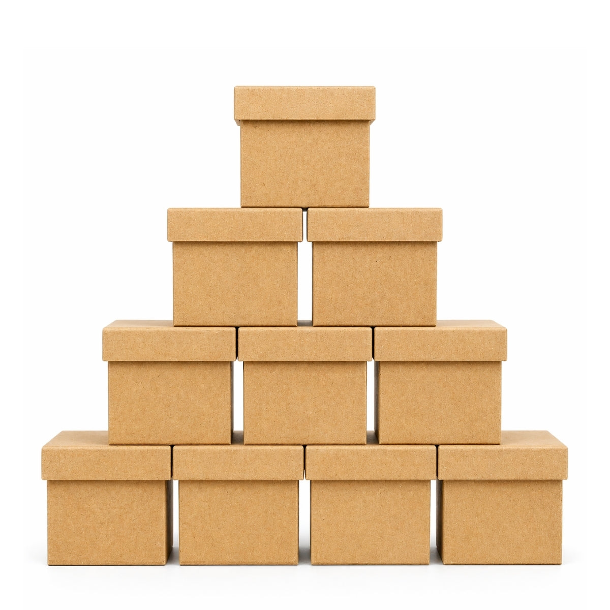 Caixa Tampa Sapato Mdf Cru 5x5x5cm com 10 Unidades
