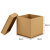 Caixa Tampa Sapato Mdf Cru 5x5x5cm com 10 Unidades