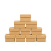 Caixa Tampa Sapato Mdf Cru 7x7x5cm com 10 Unidades