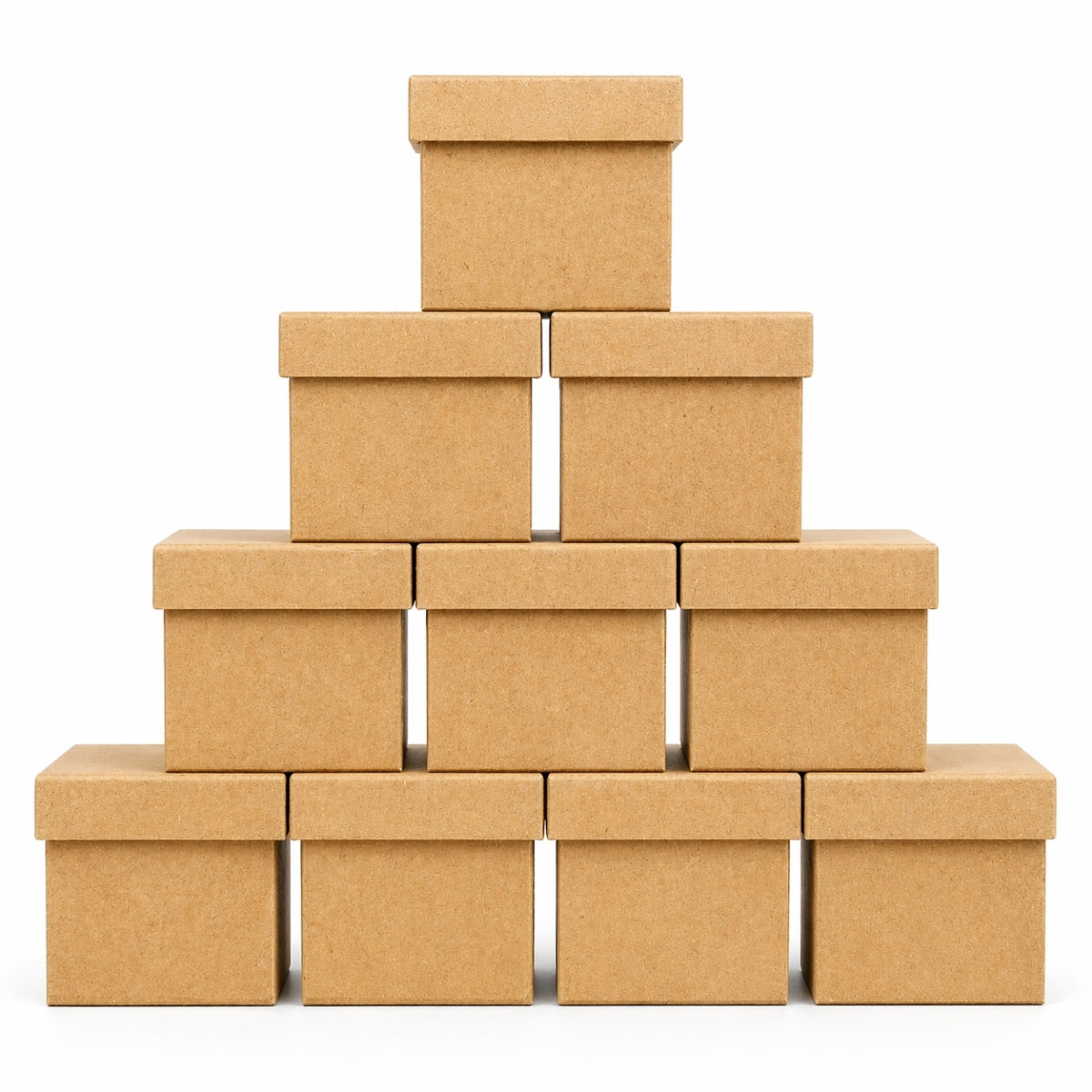 Caixa Tampa Sapato Mdf Cru 8x8x8cm com 10 Unidades