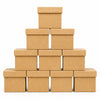 Caixa Tampa Sapato Mdf Cru 8x8x8cm com 10 Unidades