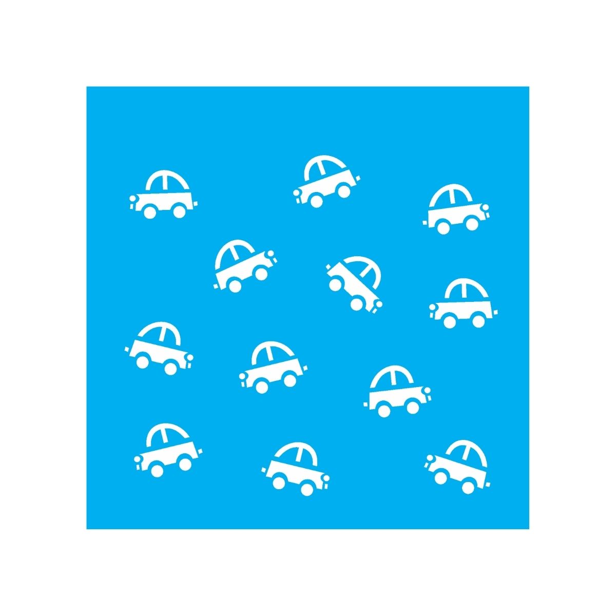 Stencil para Pintura Opa 14x14cm - 1138 Micro Carros