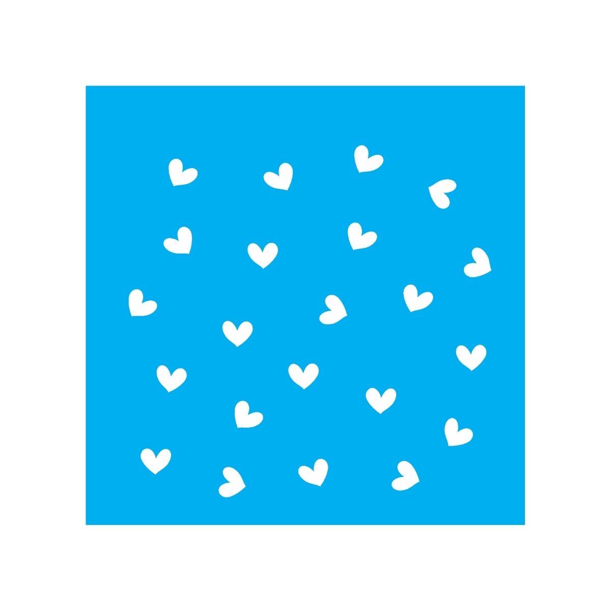 Stencil Opa 14x14cm - Micro Corações - 1139