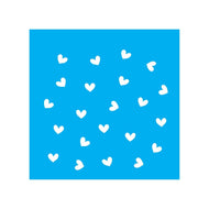 Stencil Opa 14x14cm - Micro Corações - 1139