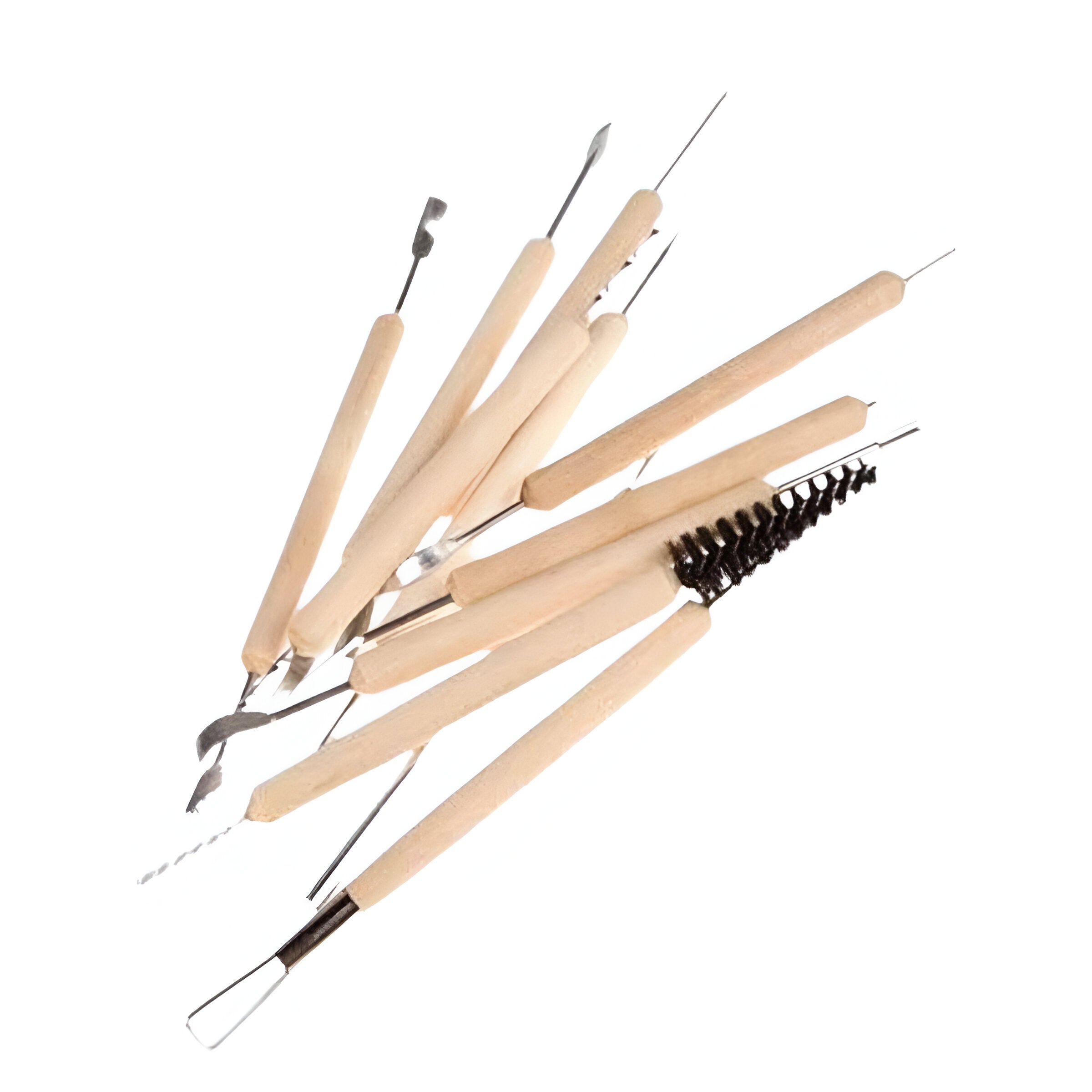 Kit Estecas de Madeira Sinoart com 11 Peças
