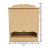 Porta Fraldas Liso Mdf Cru 14,4x23,3x29cm