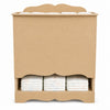 Porta Fraldas Liso Mdf Cru 14,4x23,3x29cm
