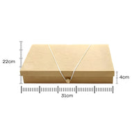 Caixa com Elástico para Sulfite A4 Madeira Mdf Cru 31x22x4cm
