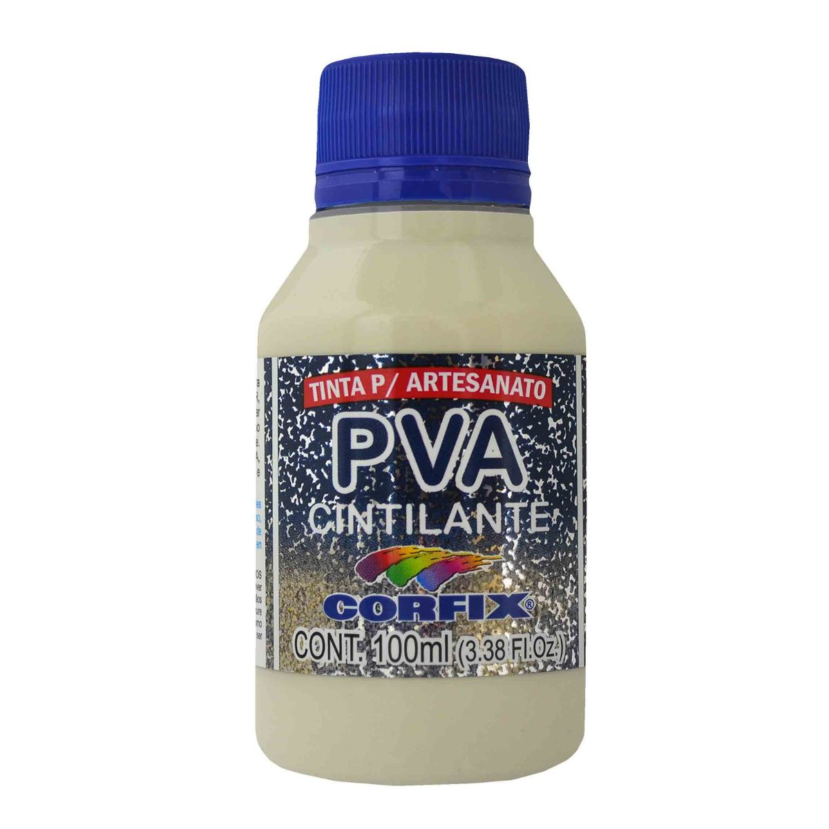 Tinta PVA Para Artesanato Corfix Cintilante 100ml - 16121
