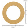 Guirlanda Redonda 30cm Mdf Cru
