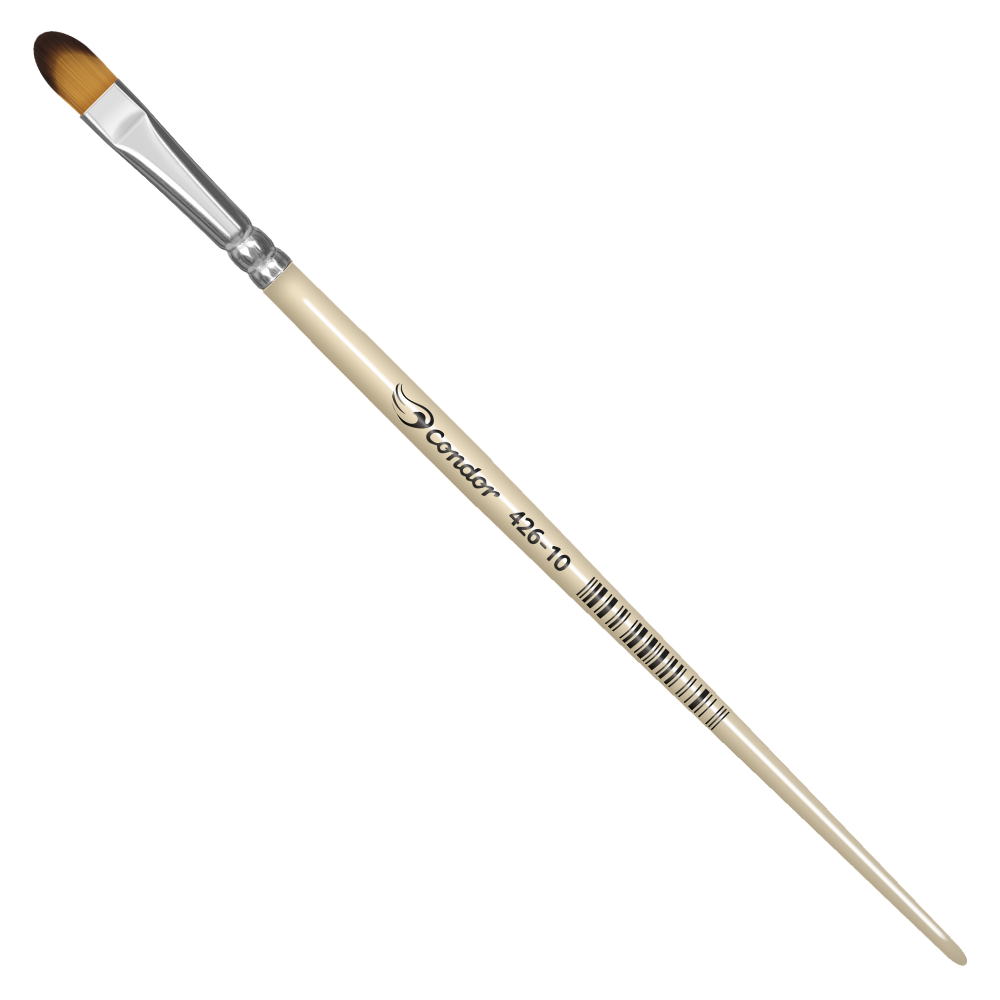 Pincel Condor 426 Língua de Gato Sintético Cabo Curto