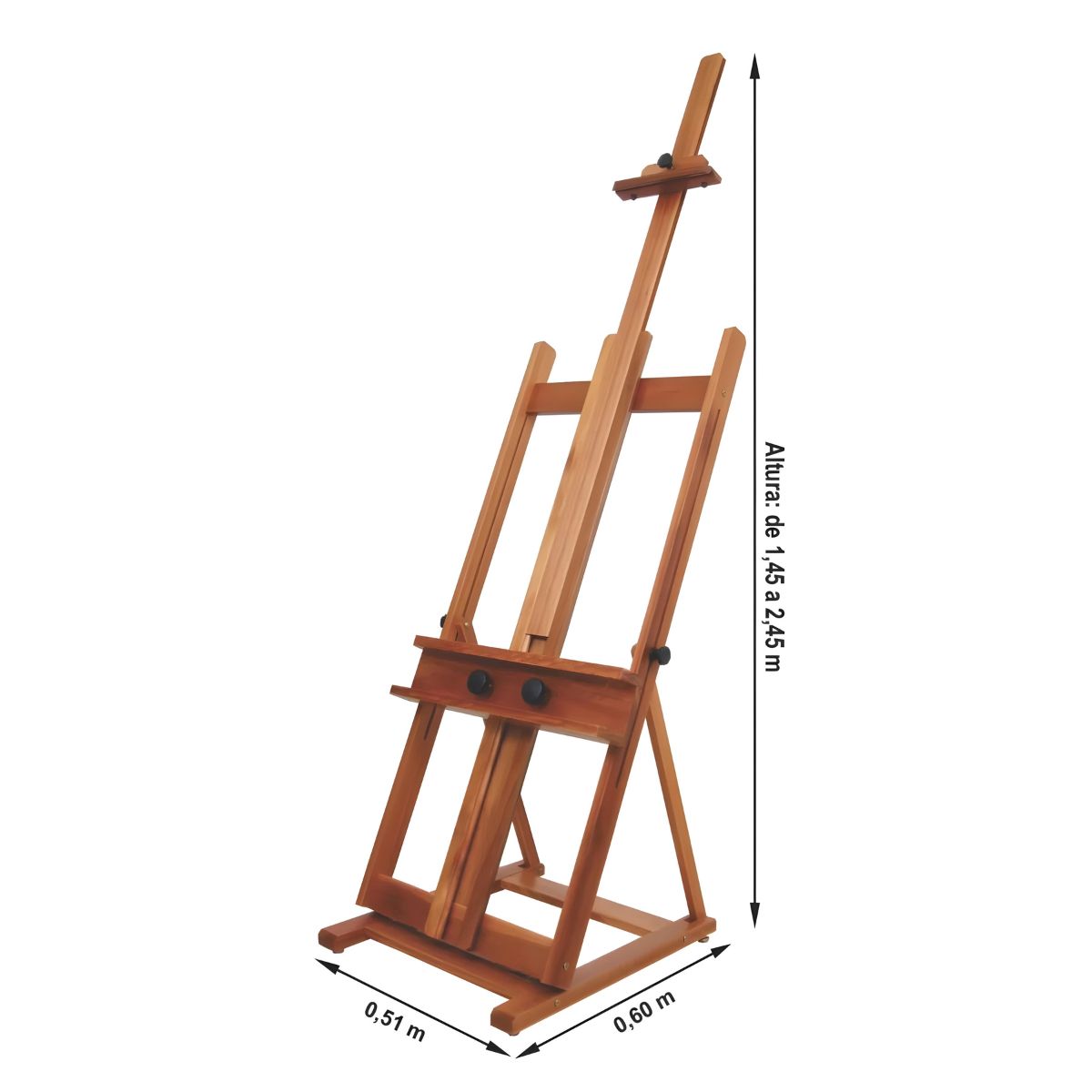 Cavalete para Pintura Estúdio Super Luxo Modelo Dulce Trident Modelo 12326