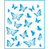 Stencil Médio Borboletas 17x21cm para Pintura Decorativa e Artesanato Stm-105 - Litoarte