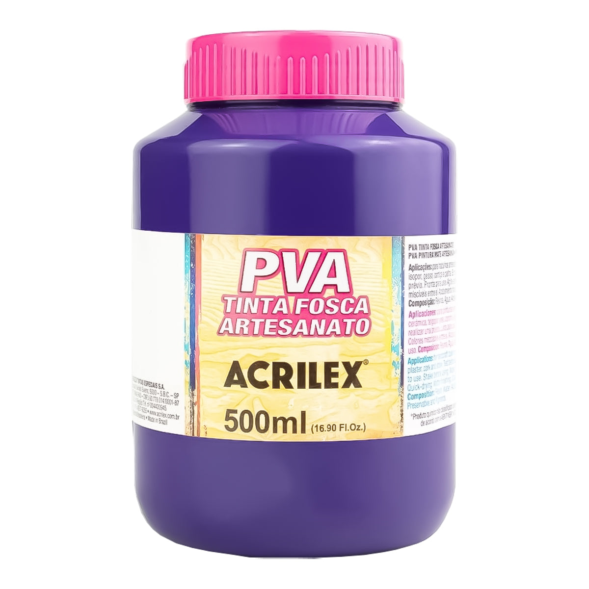 Tinta Pva para Artesanato Acrilex Fosca 500ml