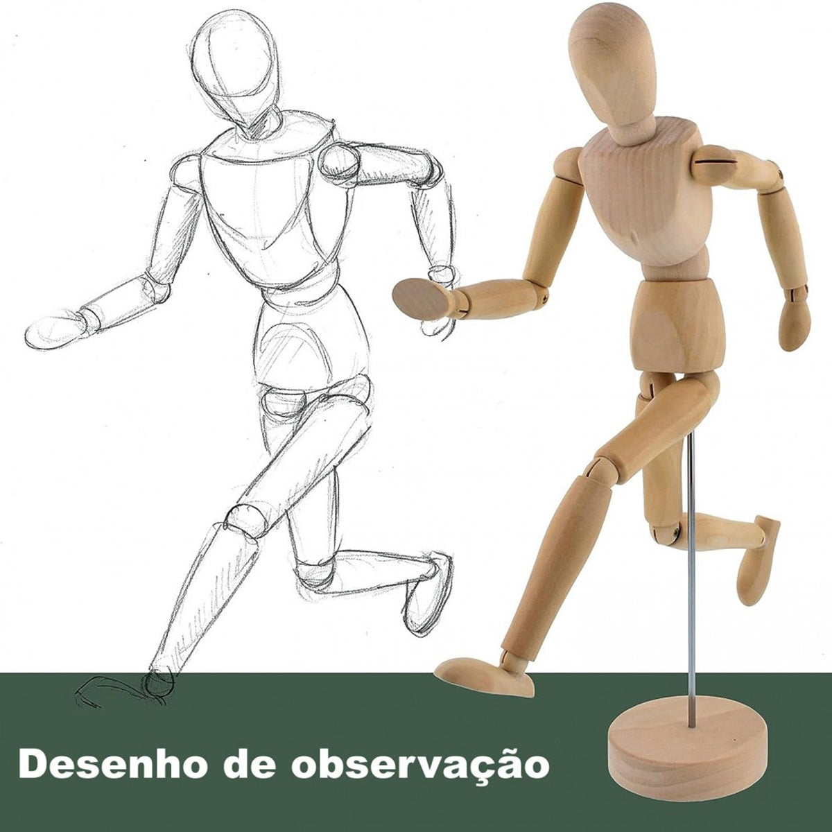 Manequim Articulado Sinoart 30cm Masculino