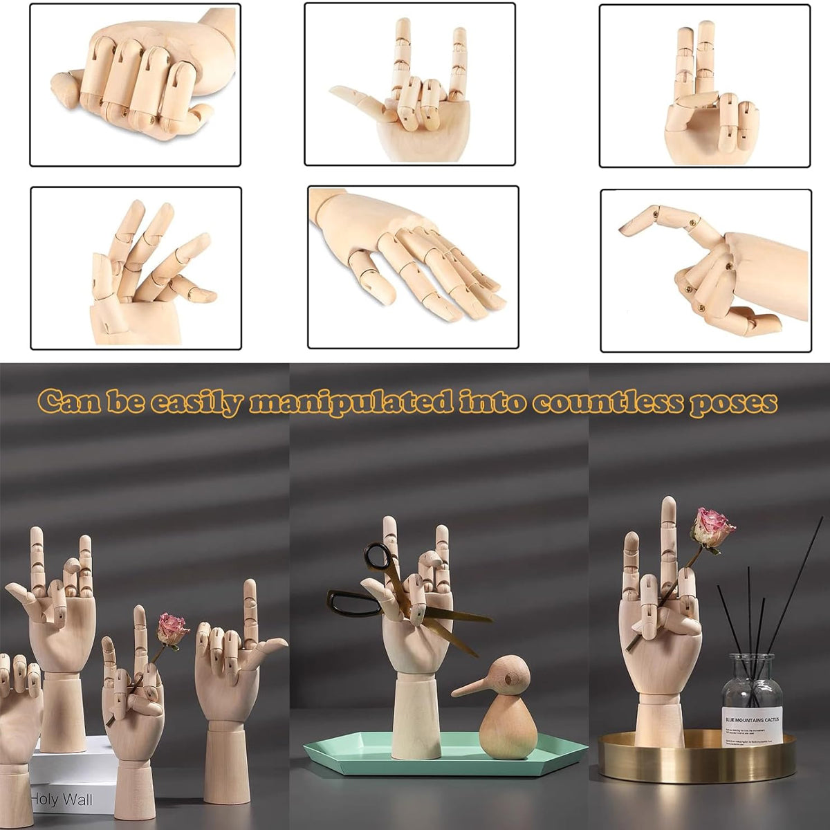 Manequim Articulado Sinoart 30cm Mão Esquerda