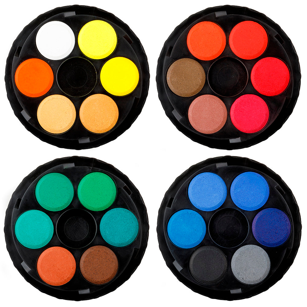Estojo Tinta Aquarela Pastilha Disco Empilhável 24 Cores - Koh-i-noor - 171506