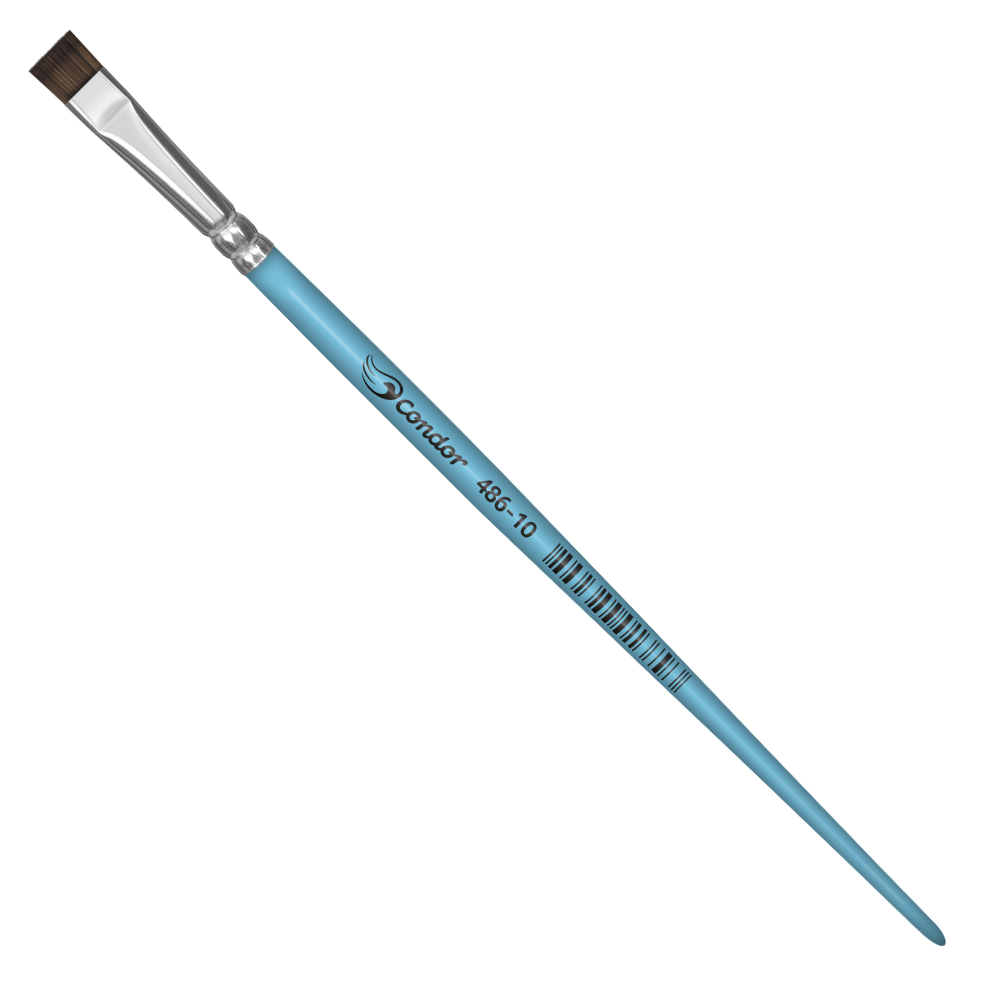 Pincel Condor 486 Chato Pelo de Pônei