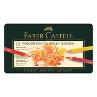 Estojo Lápis de Cor Polychromos 12 Cores Faber-castell 110012