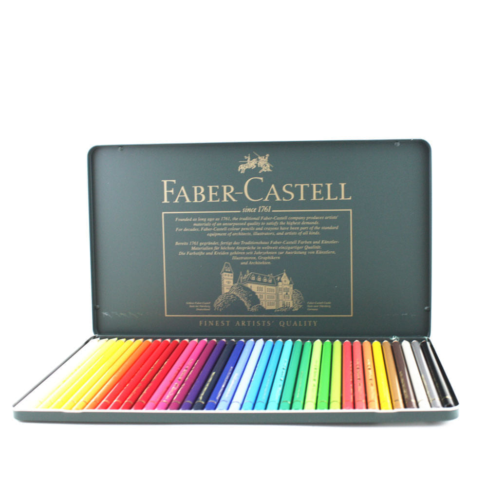 Estojo Lápis de Cor Polychromos 36 Cores Faber-castell 110036