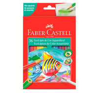 Estojo Lápis de Cor Ecolápis Aquarelável 36 Cores Estojo Metálico - Faber-castell 120236g