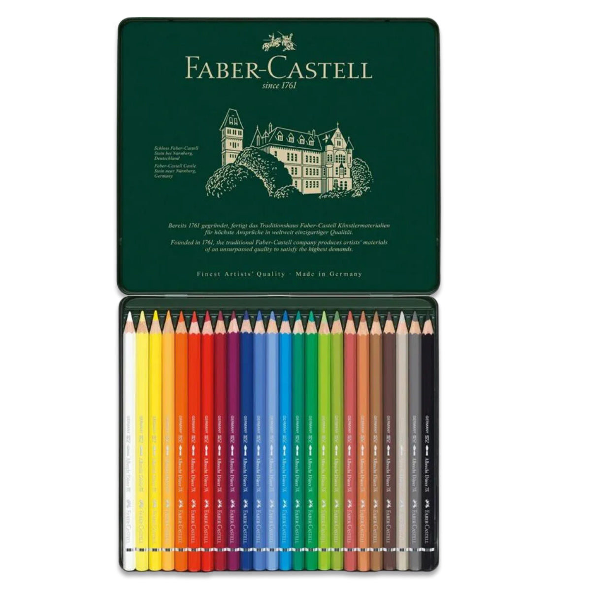 Estojo Lápis de Cor Aquarelável Albrecht Dürer 24 Cores Faber-castell 117524